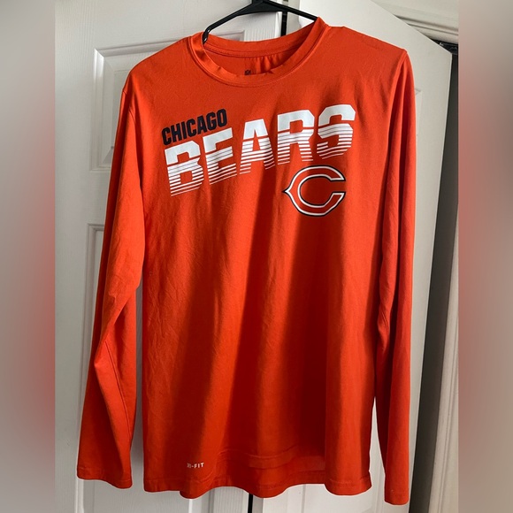 Nike NFL Chicago Bears Medium Long Sleeve‎  Dri-fit Shirt - Picture 1 of 9